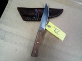 HANDMADE KNIFE W/ SHEATH- MADE IN LLANO, TX
