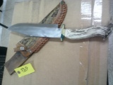 STAG HANDLE BOWIE KNIFE