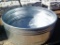 6FT ROUND GALV WATER TROUGH- SOME DENTS