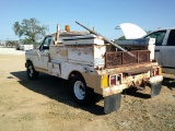 1985 FORD 1T S.CAB DUALLY W/ UTILITY BED-NOT RUN