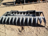 6FT BRUSH RAKE F/ SKID STEER