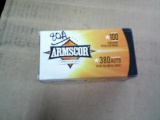 100 RO ARMSCOR .380 95GR FMJ AMMO