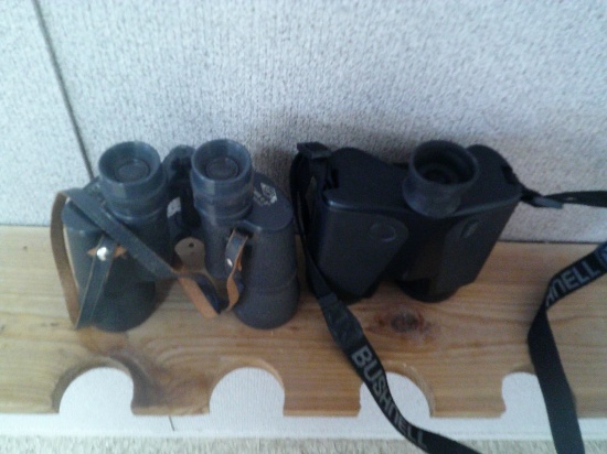 OPTEX 8x40 BINOCULARS & BUSHNELL RANGE FINDER