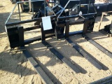 SET 4FT PALLET FORKS F/ SKID STEER