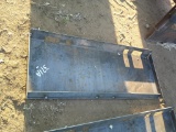 SOLID PLATE F/ SKID STEER