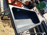 5FT PLASTIC FEED TROUGH- SOME DAMAGE