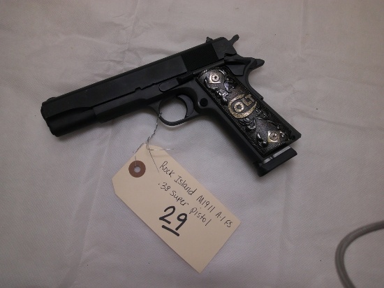 ROCK ISLAND M1911 A1-FS .38 SUPER PISTOL W/ CASE