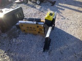 AGROTK 680 HYD HAMMER W/ 2 BITS F/ SKID STEER