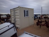 9x9 SEA CONTAINER W/ SIDE DOOR & WINDOW