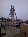 12FT FIBERGLASS STEP LADDER W/ 20FT EXTENSION