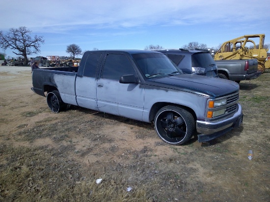 1990 CHEV 1/2T EXTEN CAB PU- NO KEYS!!!!!!!