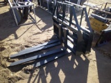 SET 4FT ADJ FORKS F/ SKID STEER