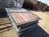 (6) SETS STALL DOORS- TOPS & BOTTOMS