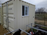 9x9 SEA CONTAINER- SIDE WINDOW & SIDE DOOR