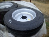 DIAMOND BACK 215-75R17.50 ON 8-HOLE WHEELS- 16 PLY