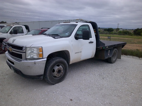 2013 CHEV 1T S.CAB FLABET DUALLY PU