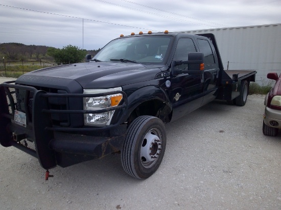 2012 FORD F550 FLATBED 4-DOOR PU
