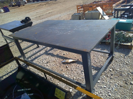 45"x75" SHOP TABLE ON CASTERS