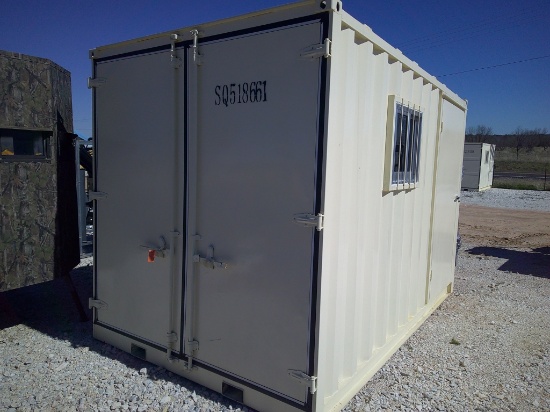 12FT SEA CONTAINER W/ SIDE DOOR & WINDOW