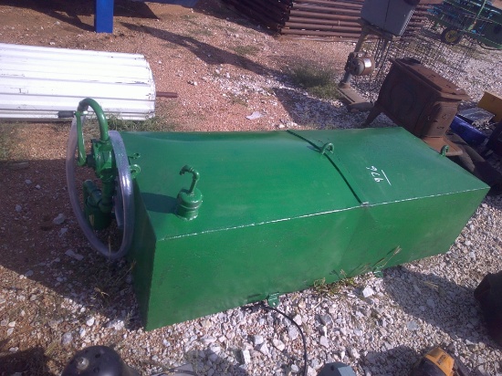 LARGE GREEN FUEL TANK W/ PUMP