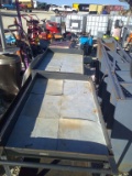 (2) SHOP CARTS & METAL TABLE