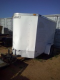 T.PULL 8FT ELCLOSED TRLR-DAMAGE-SEE PICS-TITLE