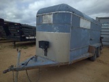 T.PULL 16FT COVERED STOCK TRLR- NO PAPERS