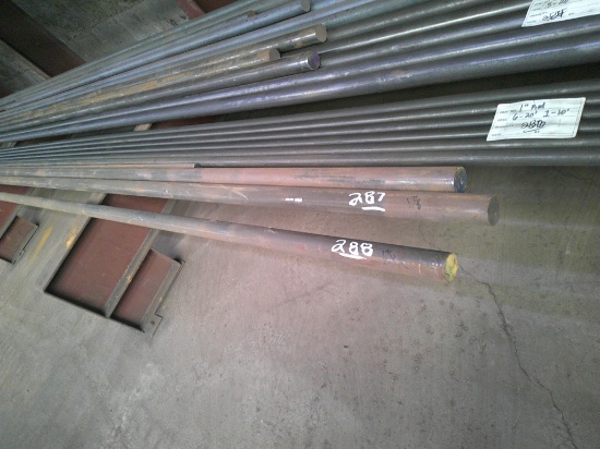 (2) PCS 1 7/8" SOLID BAR- (2) 15FT