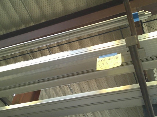 (10) PCS 2"x2"x1/" ALUM ANGLE- 20FT