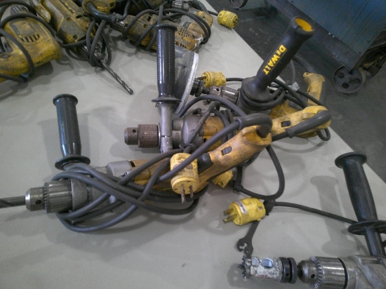 (3) DEWALT 1/2" DRILLS