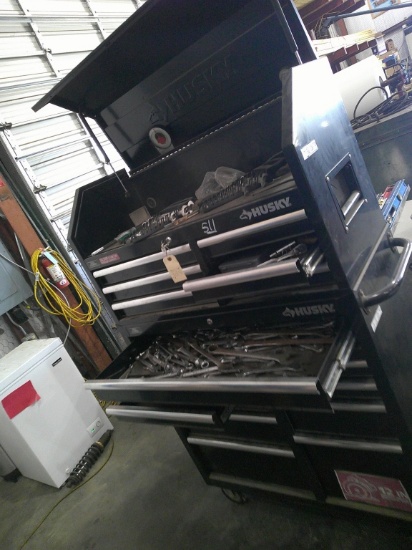 HUSKY SHOP TOOL BOX W/ TOOLS