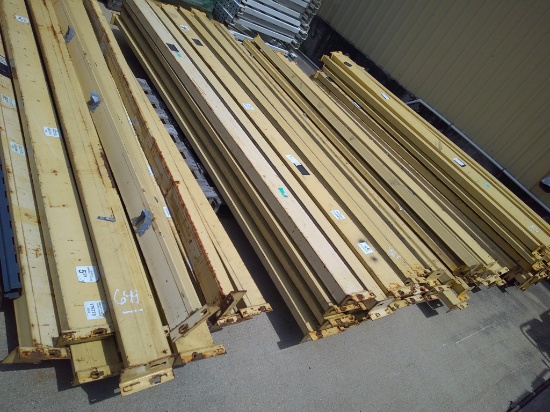 36 SHELVES- WOOD AND ALL-42"x21FTx6FT TALL