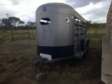 1999 WW T.PULL 14FTx5FT COVERED STOCK TRLR- LIC RE
