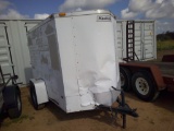 T.PULL 8FT ELCLOSED TRLR-DAMAGE-SEE PICS-TITLE