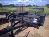 T.PULL 8FTx6FT FLATBED RAMP GATE TRLR- NO PAPERS