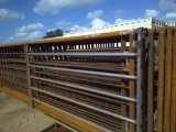 24FT FREE STANDING PANELS W/ 8FT GATE-GATE DAMAGED