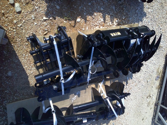 (9) MISC EXCAVATOR ATTACHMENTS- SEE DESCRIPTION