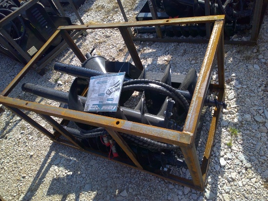 MOWER KING PH DIGGER W/ 3 BITS F/ SKID STEER