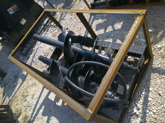 MOWER KING PH DIGGER W/ 3 BITS F/ SKID STEER