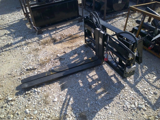 AGT 48" FORKS W/ HYD SLIDE F/ SKID STEER