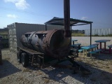 LARGE BBQ PIT ON WHEELS