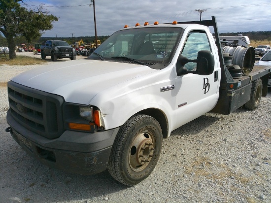 2005 FORD F350 FLATBED S.CAB DUALLY PU