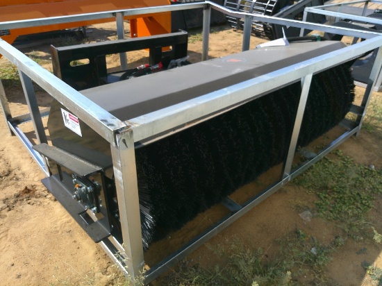 WOLVERINE 72" ANGLE BROOM F/ SKID STEER