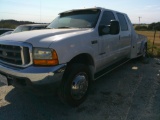 1999 FORD F550 4-DOOR PU W/ WESTERN HAULER BED