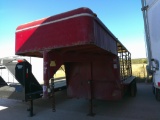 CM G/N 16FTx6FT COVERED STOCK TRLR- NO PAPERS