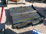 (1) SOLID SKID STEER PLATE
