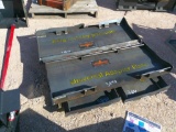 (1) SOLID SKID STEER PLATE