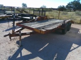 T.PULL 16FT FLATBED TRLR- NO PAPERS