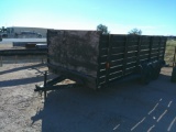 T.PULL 16FT TRLR W/ SIDE BOARDS- NO PAPERS
