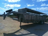 WW G/N 24FT COVERED STOCK TRLR- LATE TITLE